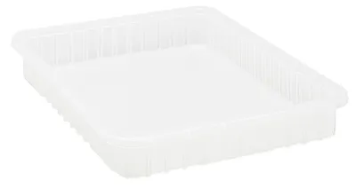 Quantum DG93030CLNB Dividable Grid Container, 22-1/2"L x 17-1/2"W x 3"H, Clear