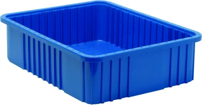 Quantum DG93060BLNB Dividable Grid Container, 22-1/2"L x 17-1/2"W x 6"H, Blue
