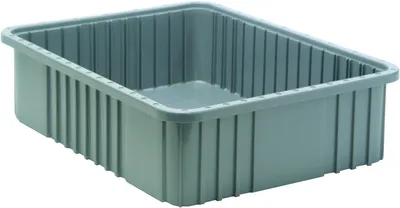 Quantum DG93060GYNB Dividable Grid Container, 22-1/2"L x 17-1/2"W x 6"H, Gray