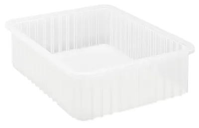 Quantum DG93060CLNB Dividable Grid Container, 22-1/2"L x 17-1/2"W x 6"H, Clear