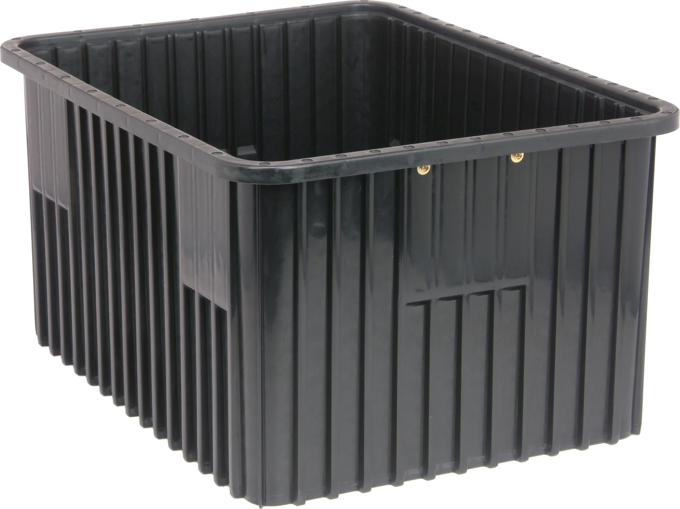 Quantum DG93120COCS Conductive Dividable Grid Container, 22-1/2"L x 17-1/2"W x 12"H, Black, Case of 3