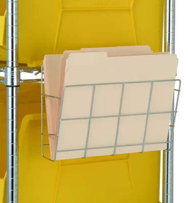 Quantum DH8 Document Holder, 12-3/8"W x 2"D x 8-5/8"H, Chrome
