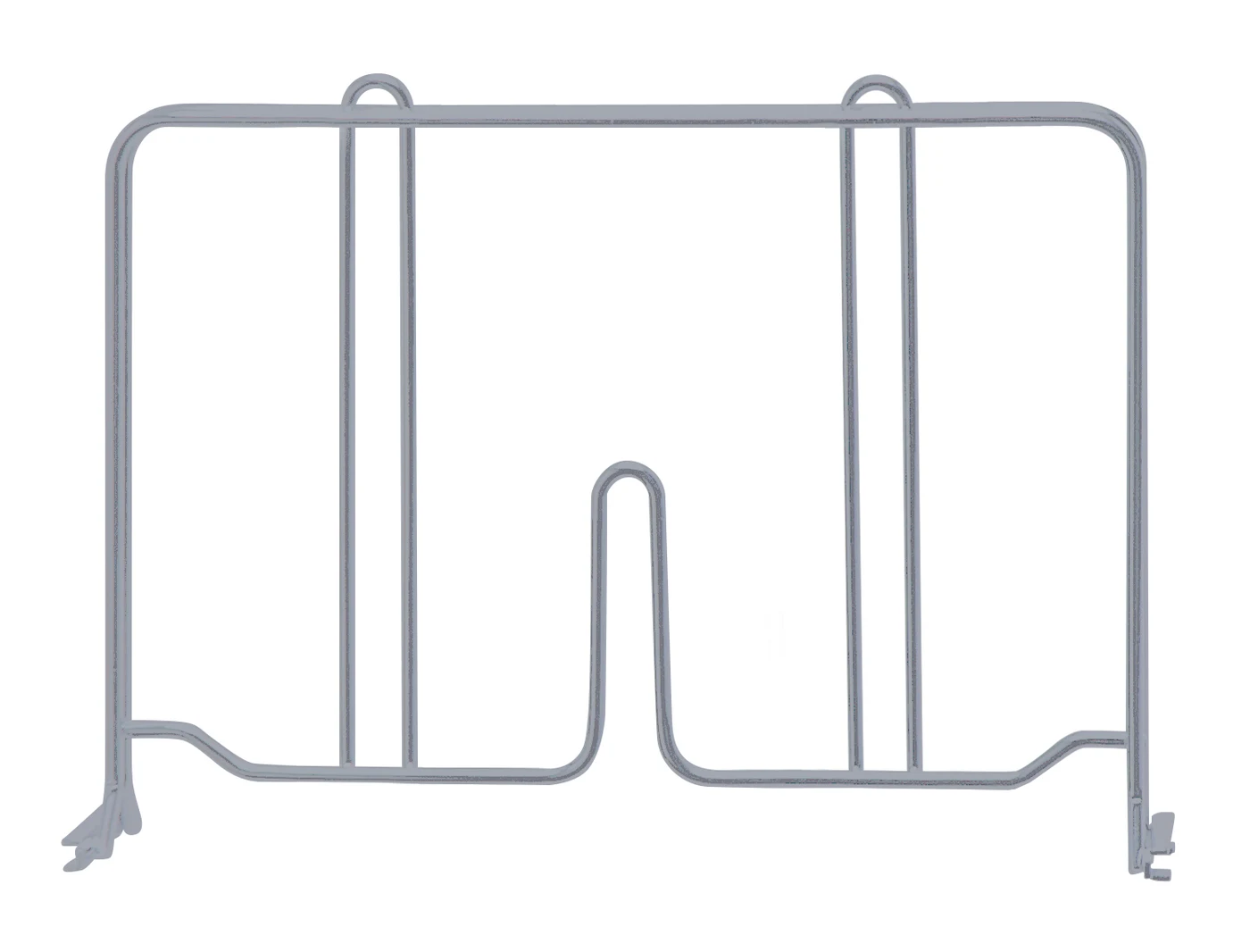 Quantum DIV12GY Wire Shelf Divider, 12"D x 8"H, Gray