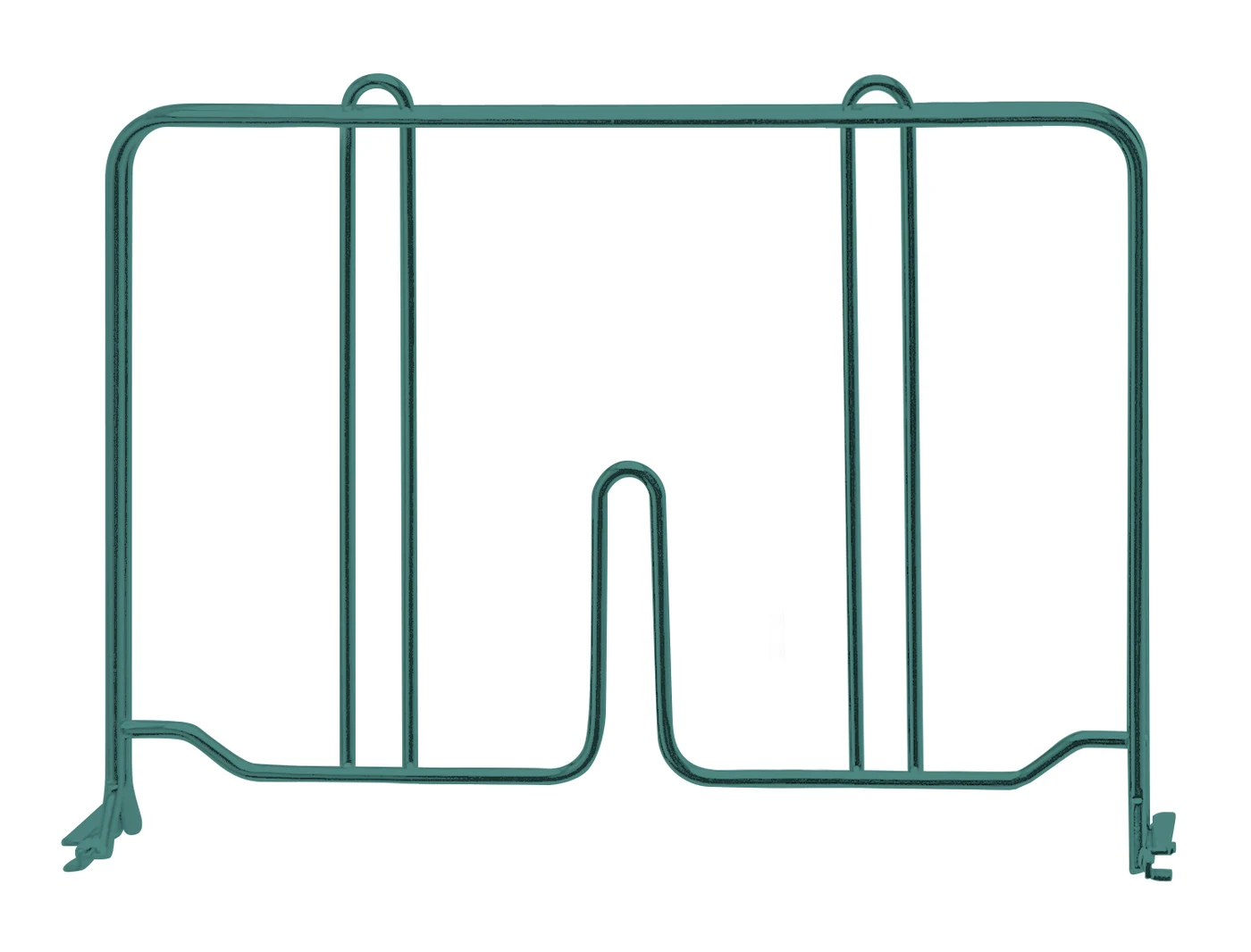 Quantum DIV12P Wire Shelf Divider, 12"D x 8"H, Green
