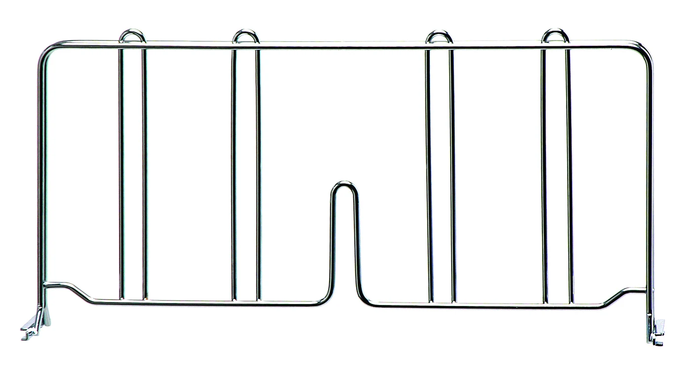 Quantum DIV18 Wire Shelf Divider, 18"D x 8"H, Chrome