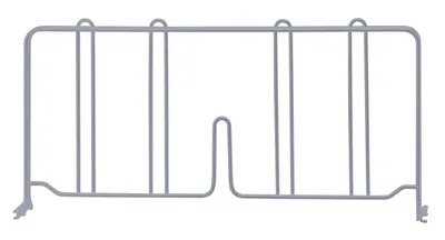 Quantum DIV18GY Wire Shelf Divider, 18"D x 8"H, Gray