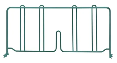 Quantum DIV18P Wire Shelf Divider, 18"D x 8"H, Green