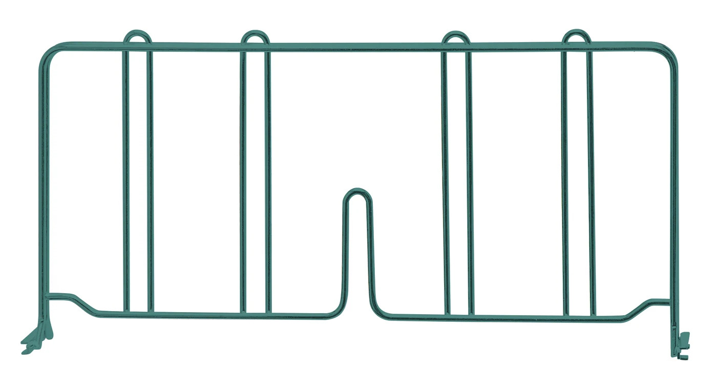 Quantum DIV18P Wire Shelf Divider, 18"D x 8"H, Green