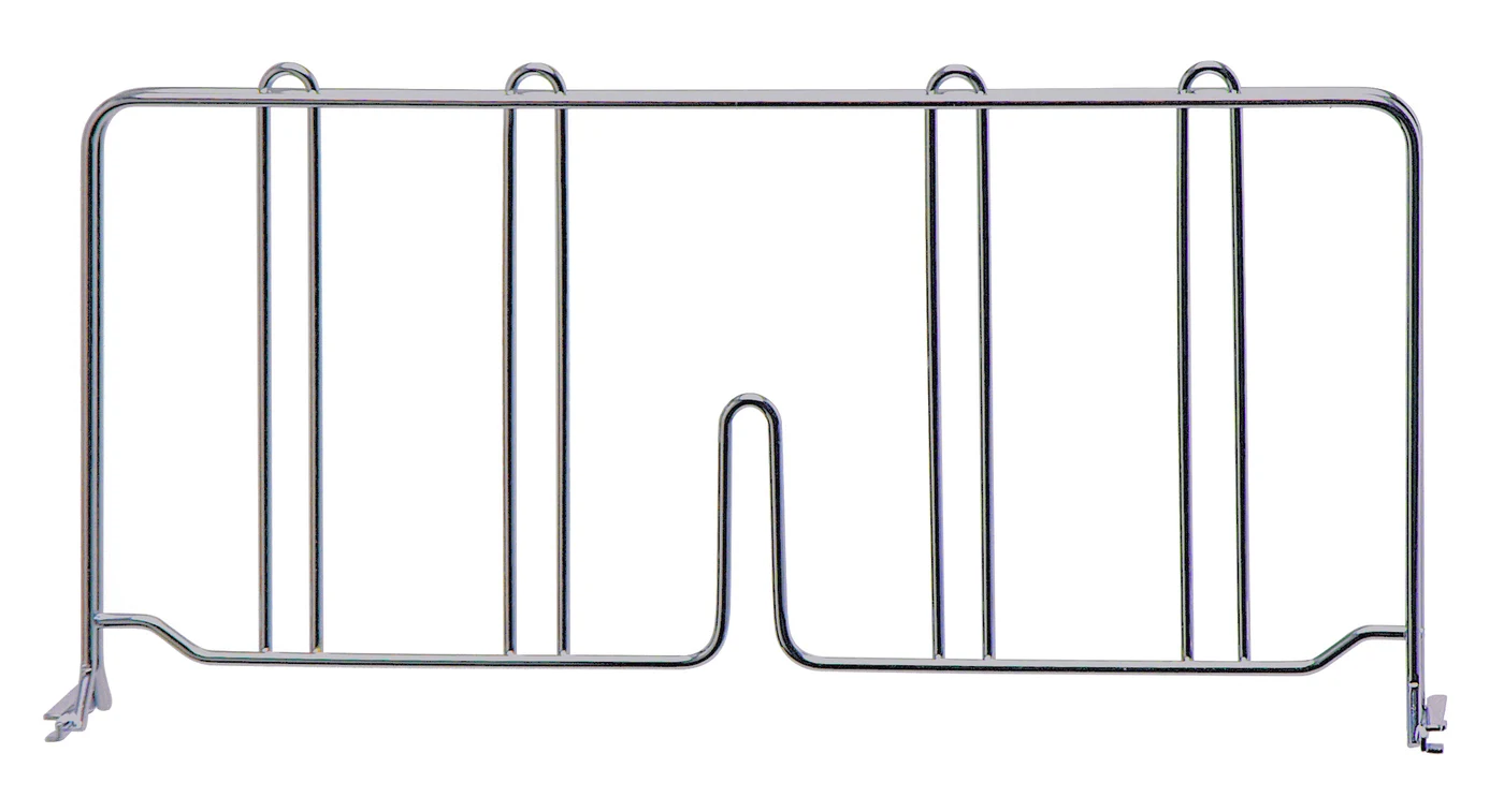 Quantum DIV18S Wire Shelf Divider, 18"D x 8"H, Stainless