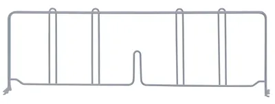 Quantum DIV21GY Wire Shelf Divider, 21"D x 8"H, Gray