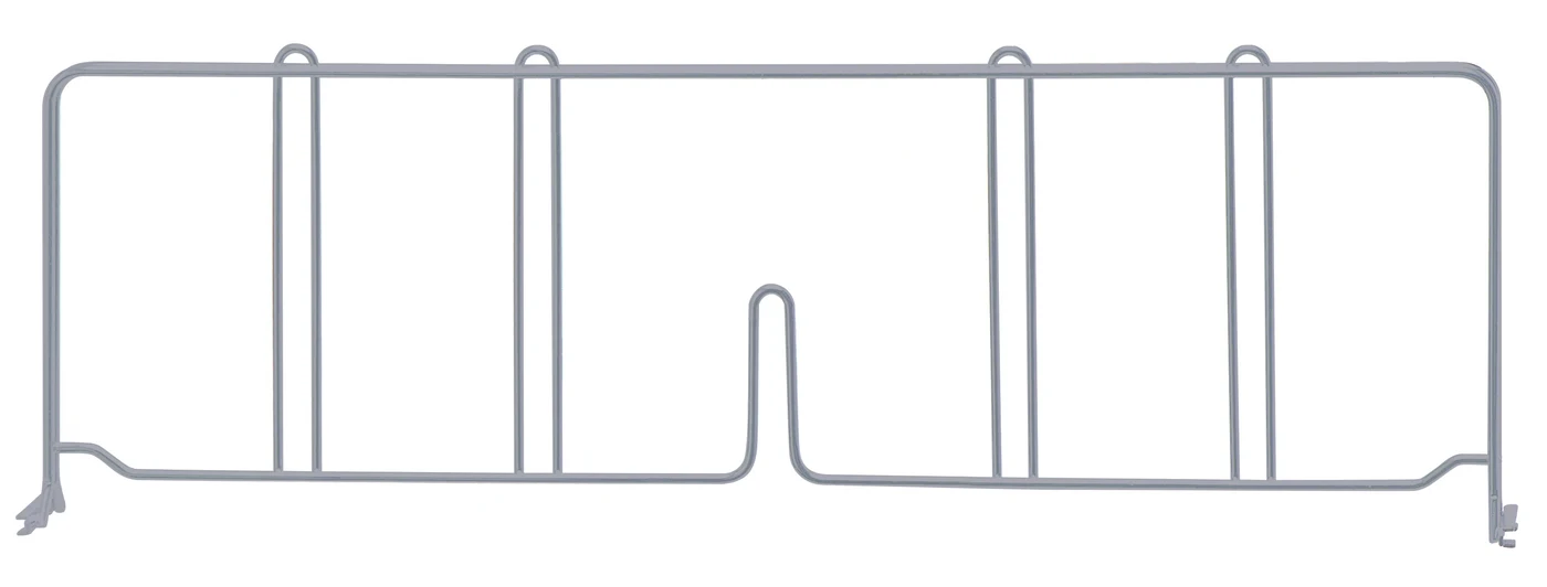 Quantum DIV21GY Wire Shelf Divider, 21"D x 8"H, Gray
