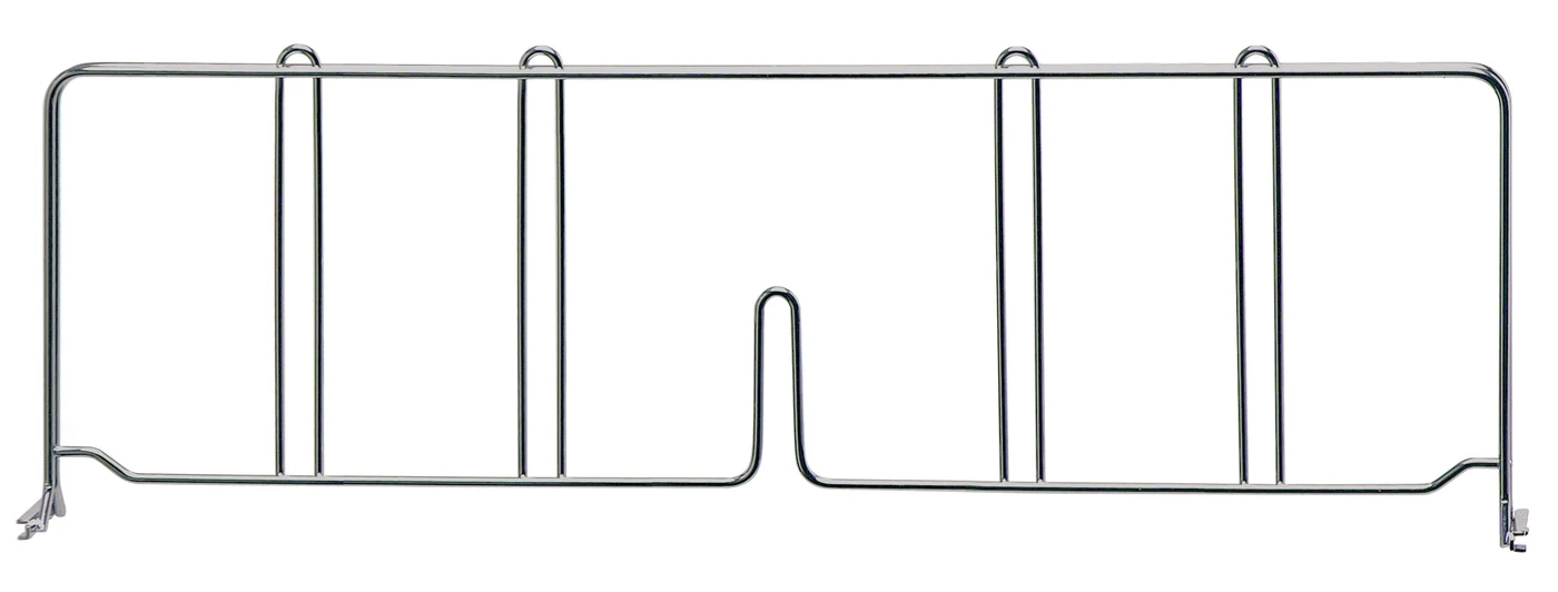 Quantum DIV21S Wire Shelf Divider, 21"D x 8"H, Stainless