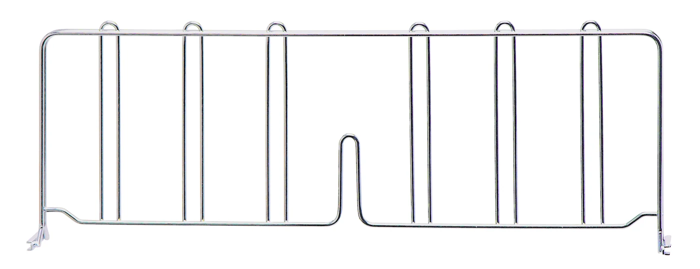 Quantum DIV24 Wire Shelf Divider, 24"D x 8"H, Chrome