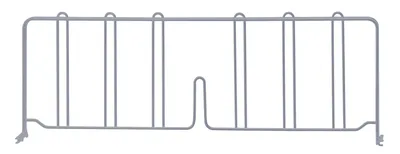 Quantum DIV24GY Wire Shelf Divider, 24"D x 8"H, Gray