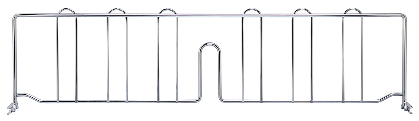 Quantum DIV24X6 Wire Shelf Divider, 24"D x 6"H, Chrome