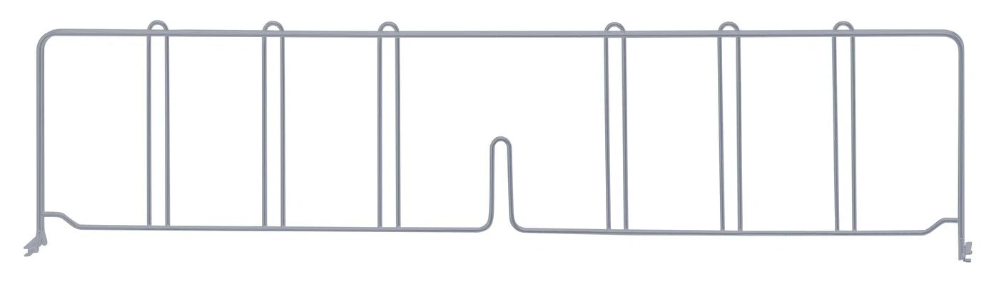 Quantum DIV30GY Wire Shelf Divider, 30"D x 8"H, Gray
