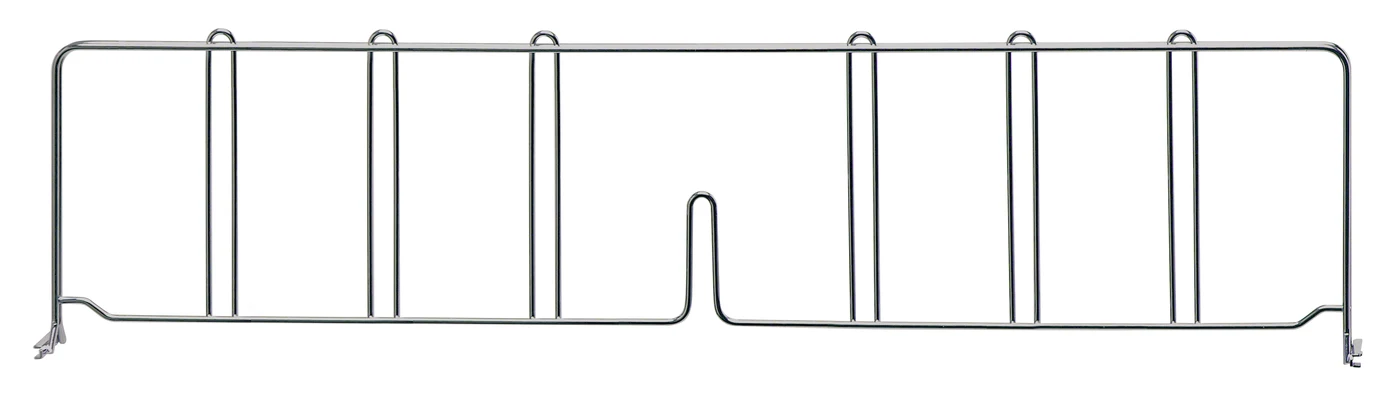 Quantum DIV30S Wire Shelf Divider, 30"D x 8"H, Stainless