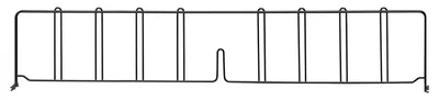 Quantum DIV36BK Wire Shelf Divider, 36"D x 8"H, Black