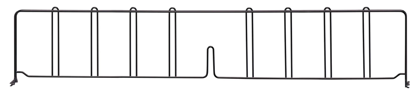 Quantum DIV36BK Wire Shelf Divider, 36"D x 8"H, Black