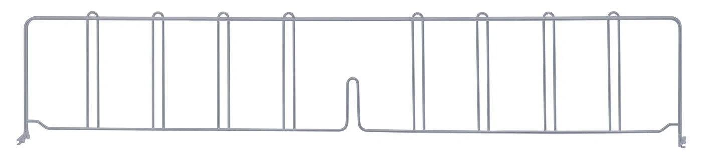 Quantum DIV36GY Wire Shelf Divider, 36"D x 8"H, Gray