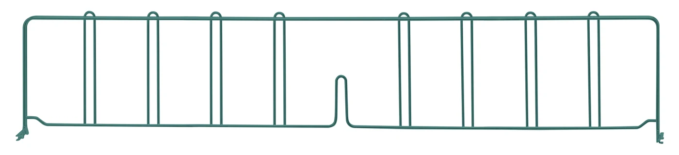 Quantum DIV36P Wire Shelf Divider, 36"D x 8"H, Green