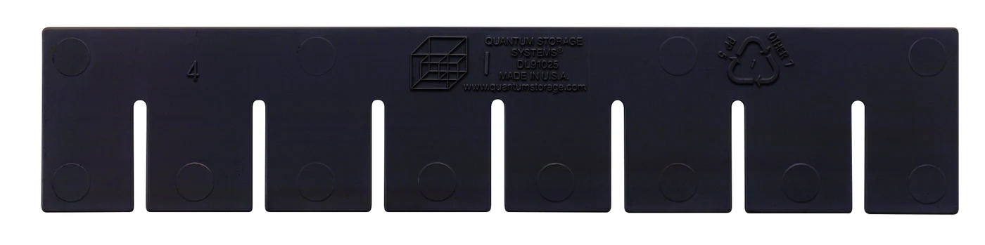 Quantum DL91025CO Conductive Long Divider, Black, Pack of 6