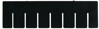 Quantum DL91035/DS92035CO Conductive Long/Short Divider, Black, Pack of 6