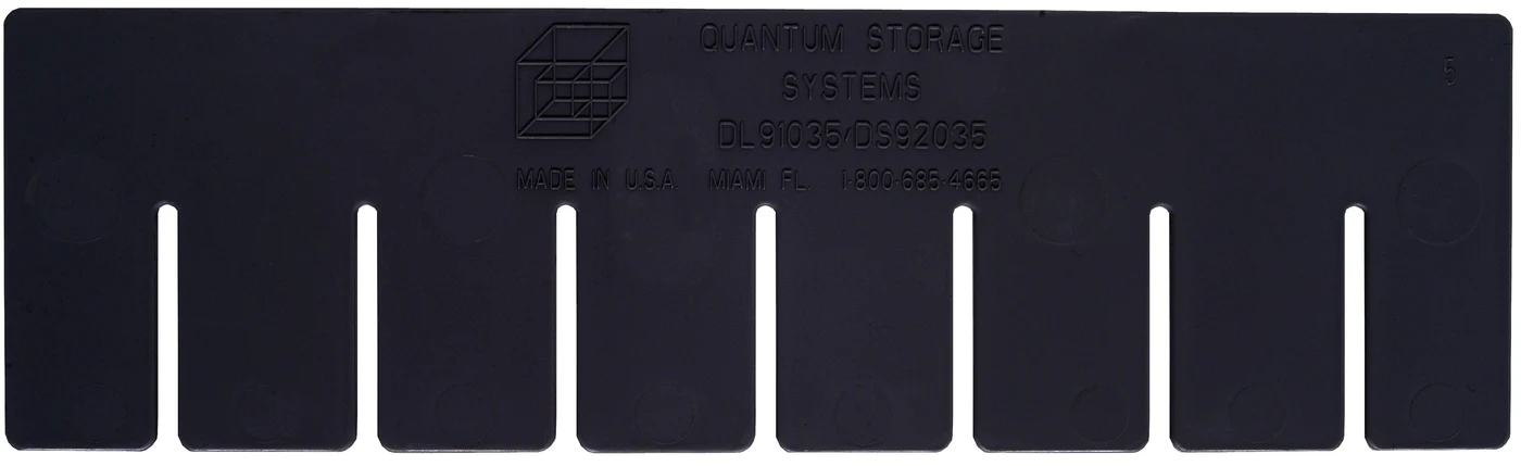 Quantum DL91035CO Conductive Long Divider, Black, Pack of 6