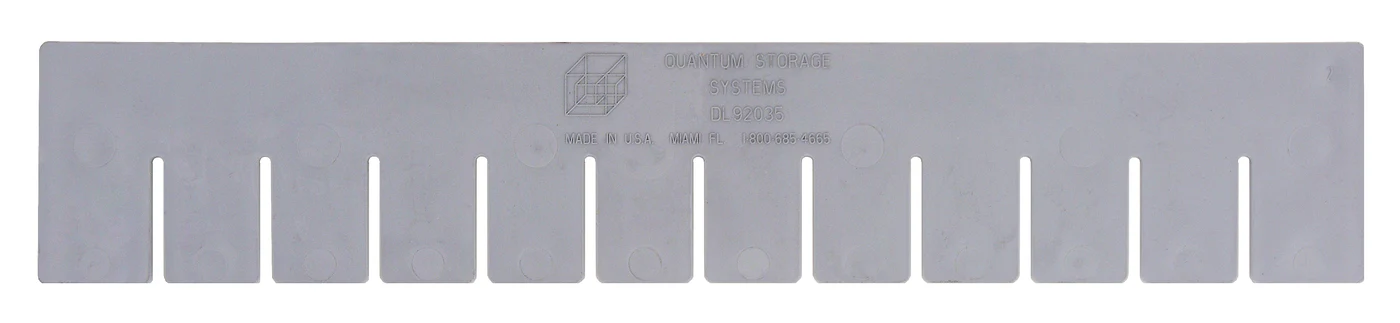 Quantum DL92035 Long Divider for Use with DG92035, Gray, Pack of 6