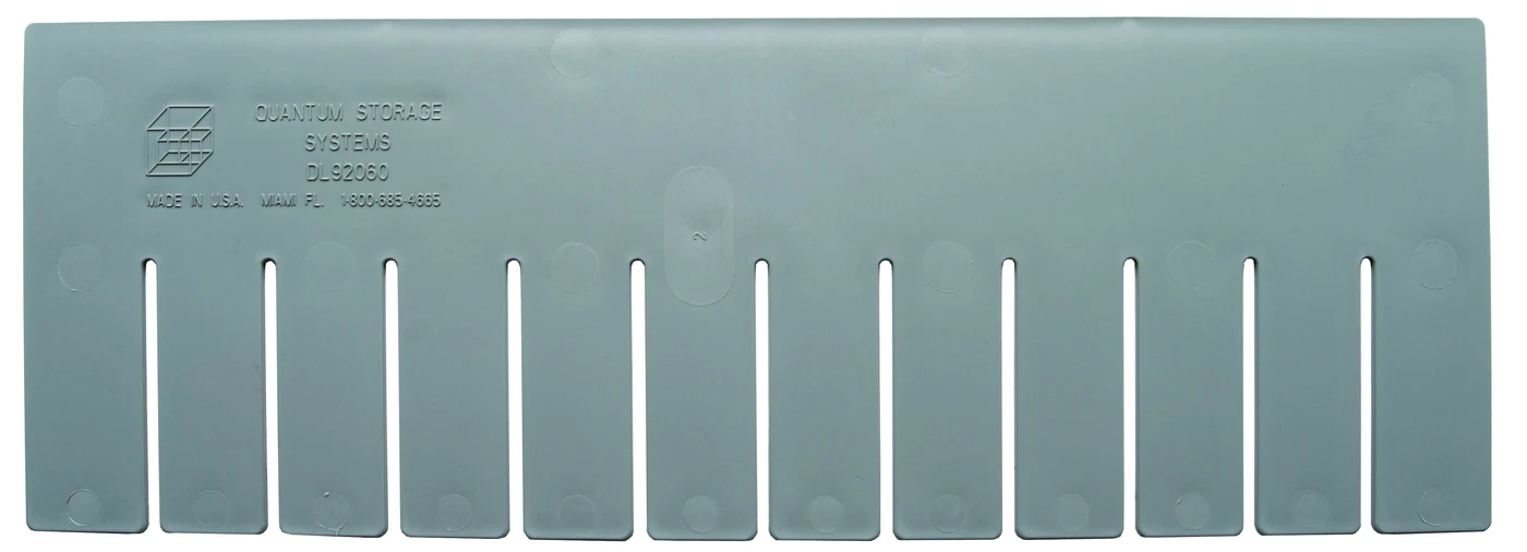 Quantum DL92060 Long Divider for Use with DG92060, Gray, Pack of 6