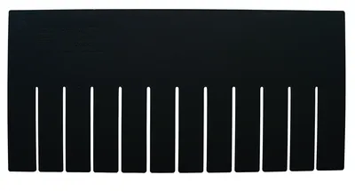Quantum DL92080CO Conductive Long Divider, Black, Pack of 6