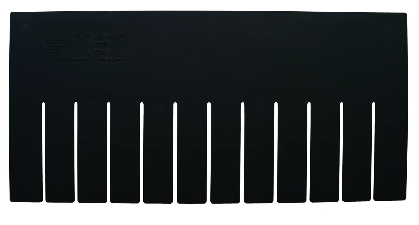 Quantum DL92080CO Conductive Long Divider, Black, Pack of 6