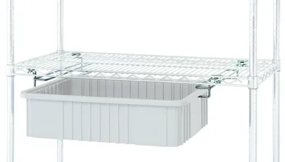 Quantum DS18-24 Single Bin Drawer Slide, Chrome