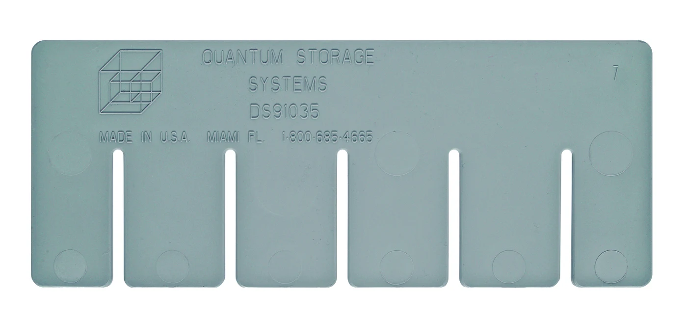 Quantum DS91035 Short Divider for Use with DG91035, Gray, Pack of 6