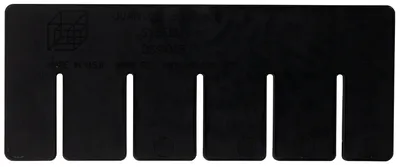 Quantum DS91035CO Conductive Short Divider, Black, Pack of 6