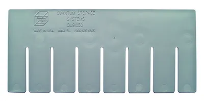 Quantum DS91050 Short Divider for Use with DG91050, Gray, Pack of 6