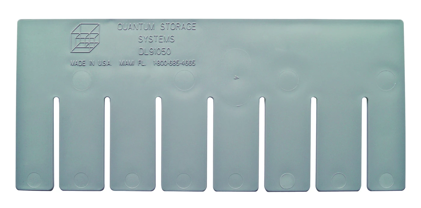 Quantum DS91050 Short Divider for Use with DG91050, Gray, Pack of 6