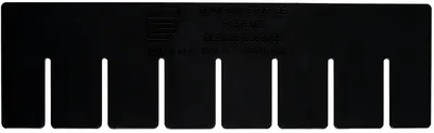 Quantum DS92050CO Conductive Short Divider, Black, Pack of 6