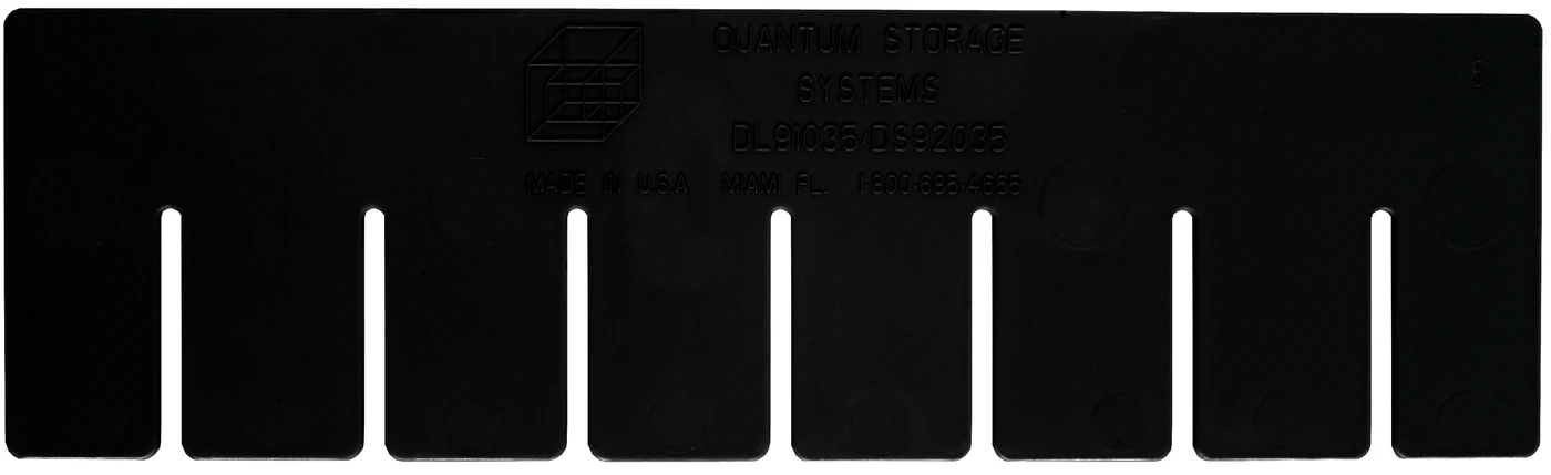 Quantum DS92050CO Conductive Short Divider, Black, Pack of 6