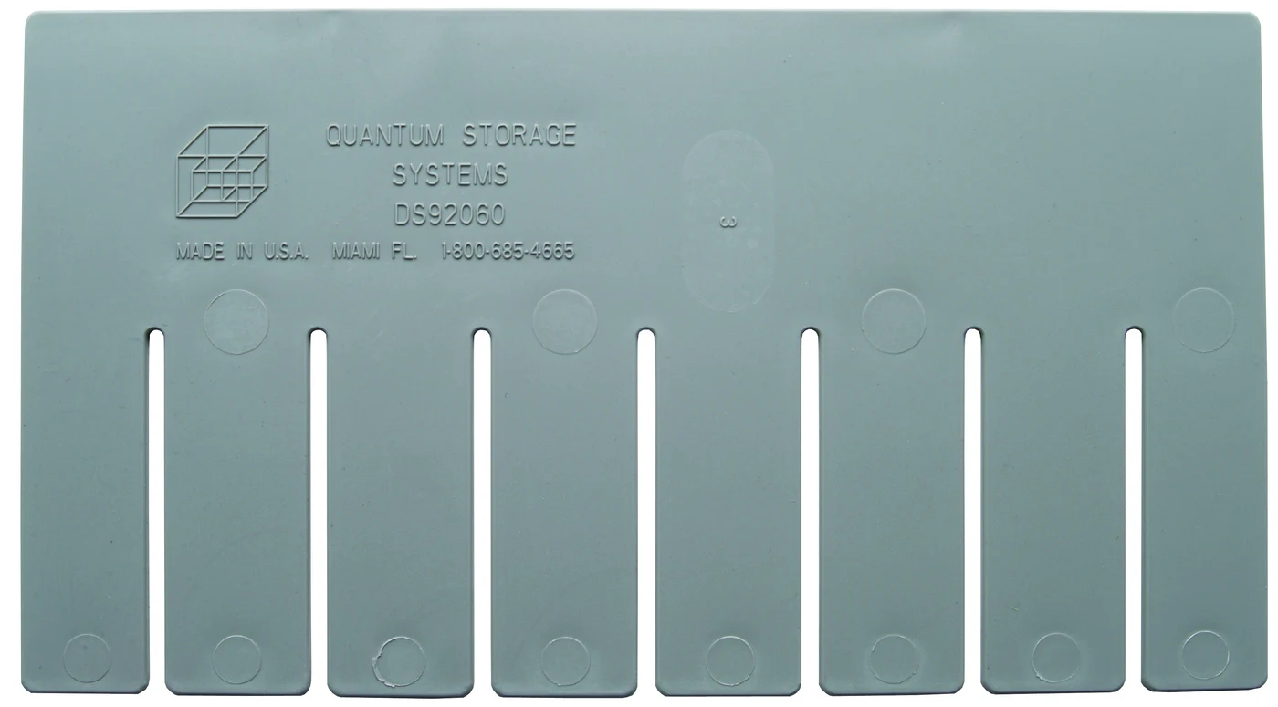 Quantum DS92060 Short Divider for Use with DG92060, Gray, Pack of 6