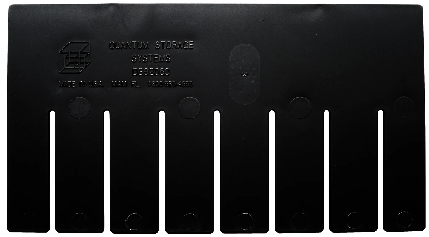Quantum DS92060CO Conductive Short Divider, Black, Pack of 6