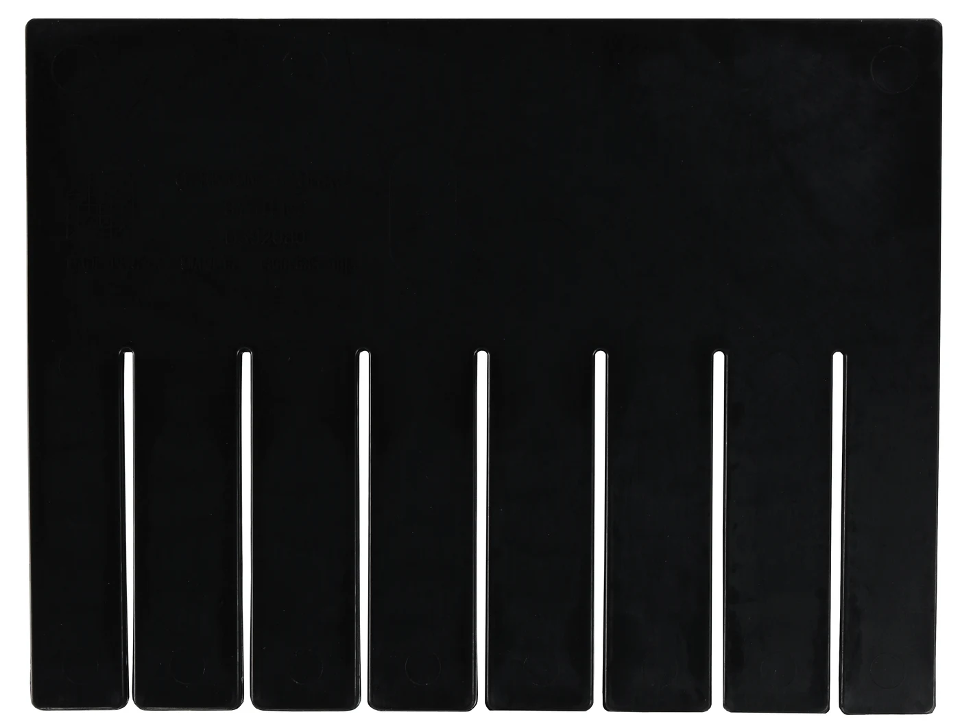 Quantum DS92080CO Conductive Short Divider, Black, Pack of 6