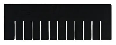 Quantum DS93060CO Conductive Short Divider, Black, Pack of 6