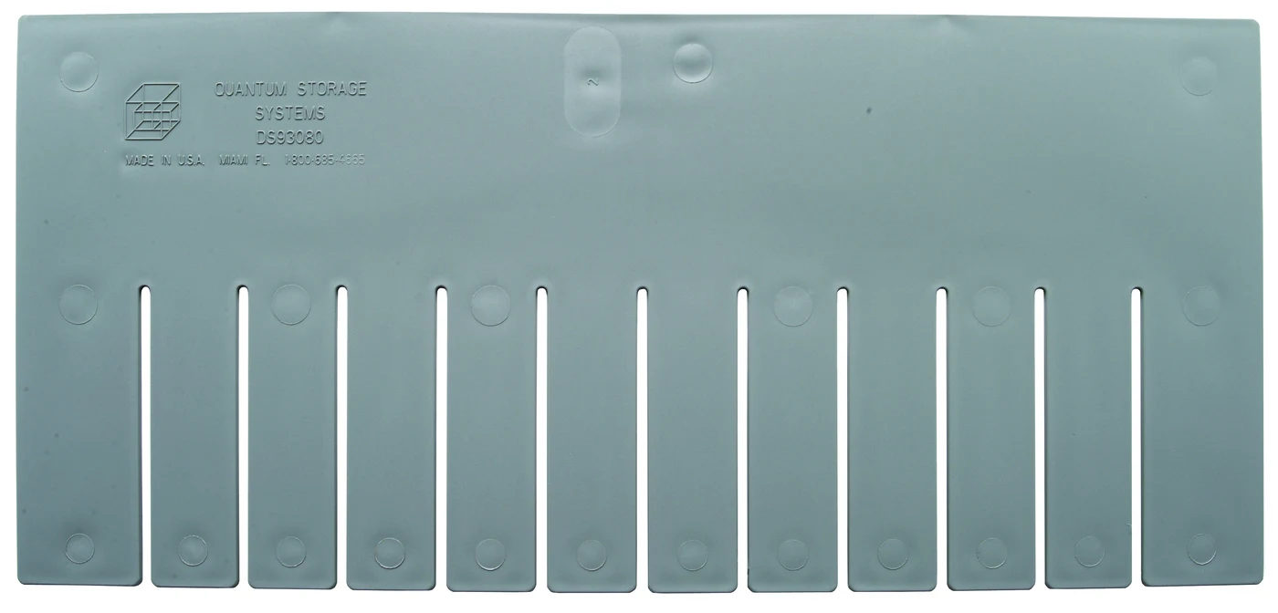 Quantum DS93080 Short Divider for Use with DG93080, Gray, Pack of 6