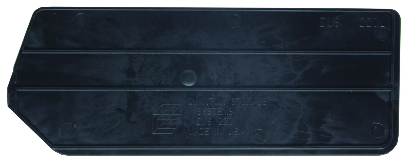 Quantum DUS220CO Conductive Bin Divider, Black, Pack of 6
