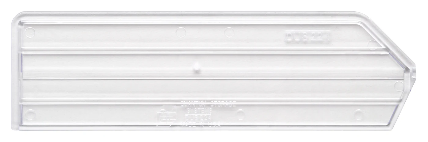 Quantum DUS224CL Clear Bin Divider, Pack of 6