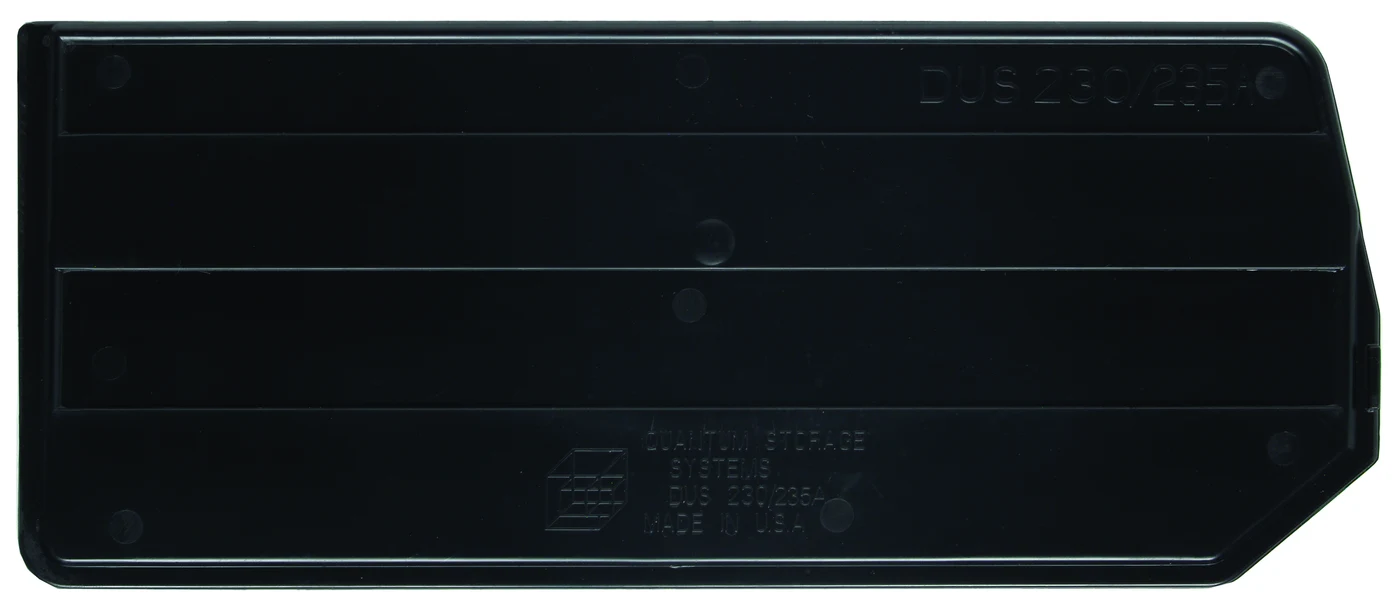 Quantum DUS230CO Conductive Bin Divider, Black, Pack of 6