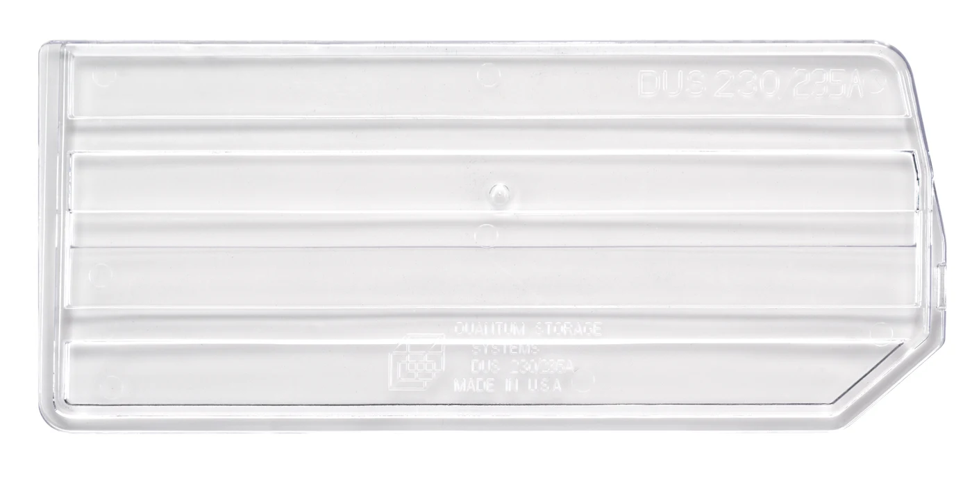 Quantum DUS235CL Clear Bin Divider, Pack of 6