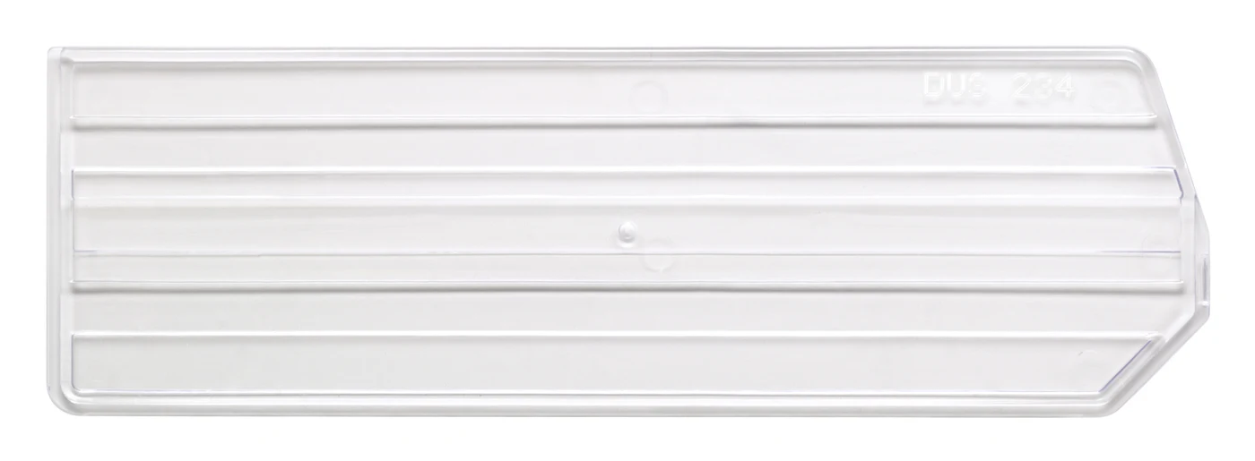 Quantum DUS234CL Clear Bin Divider, Pack of 6