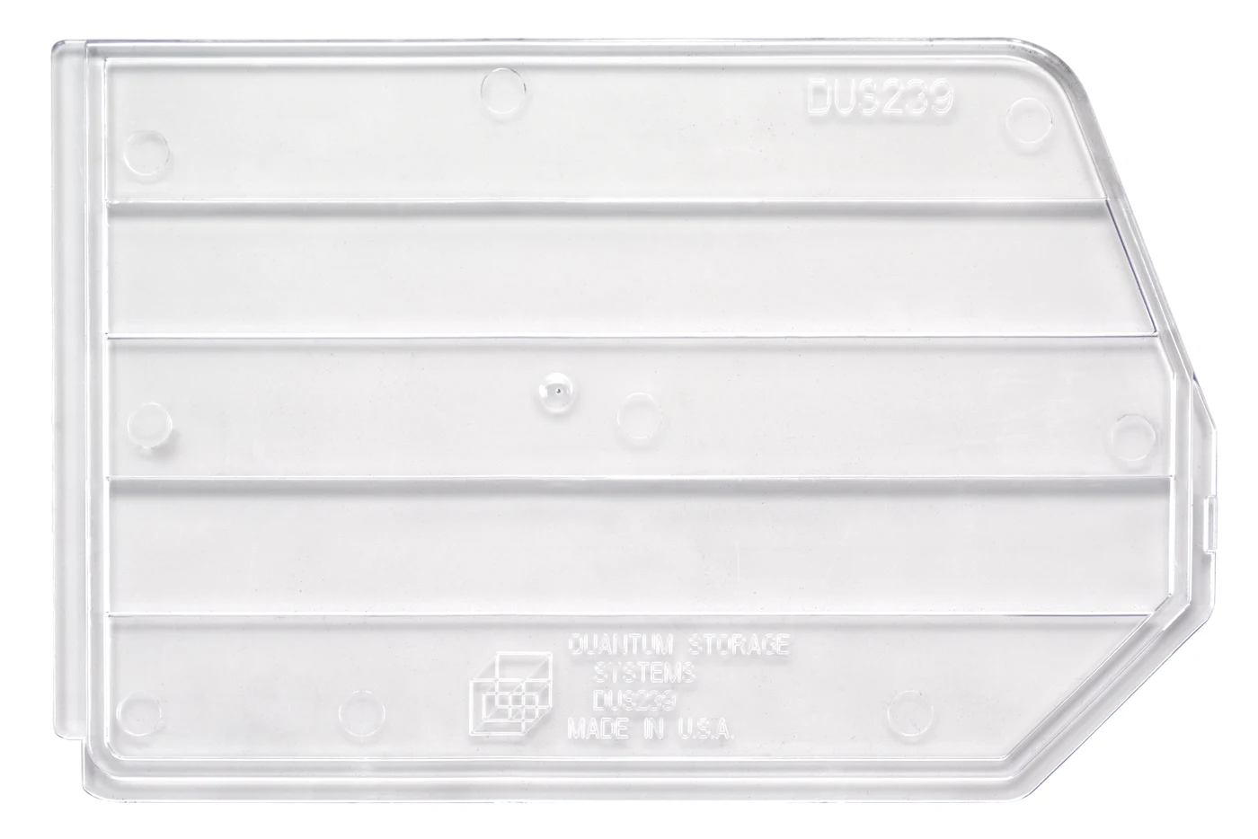 Quantum DUS239CL Clear Bin Divider, Pack of 6